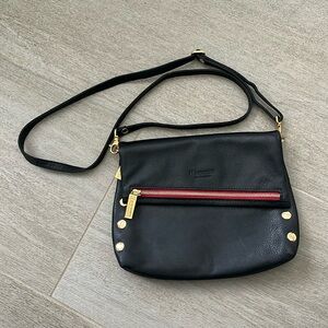 HAMMETT LOS ANGELES HANDBAG black with red and gold accents